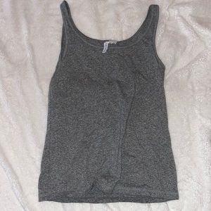 dark gray tank top